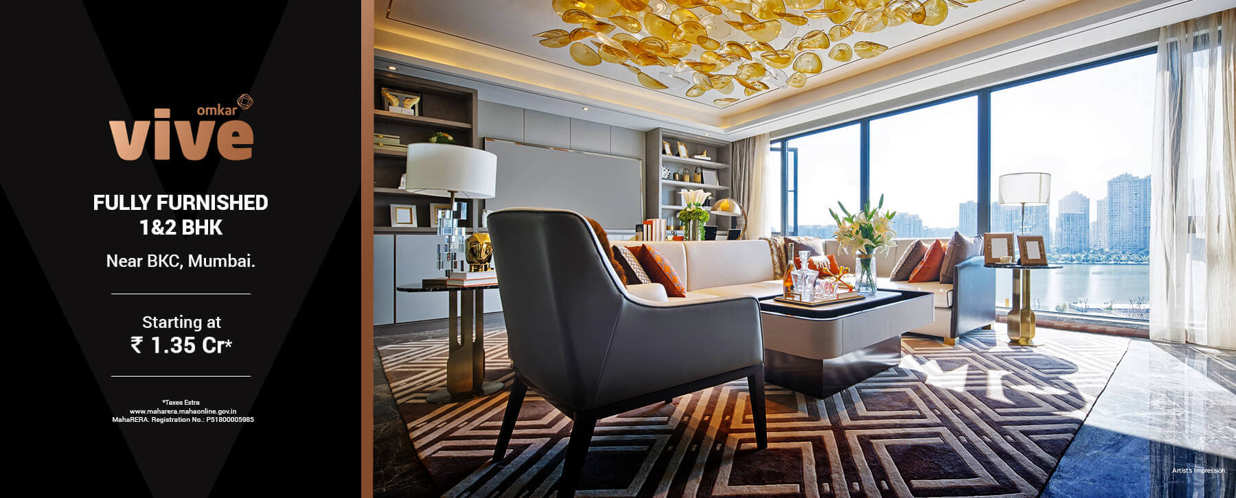 Avail fully furnished 1 and 2 BHK apartments at Omkar Vive, Kurla West, Mumbai Update